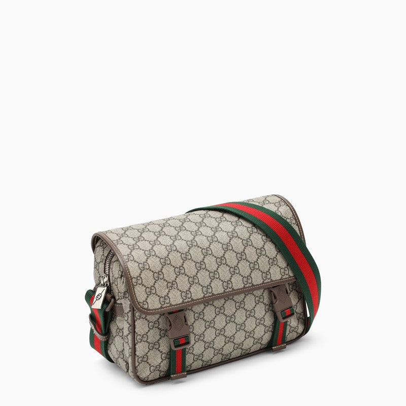 Gucci Beige Shoulder Bag In Gg Supreme Men