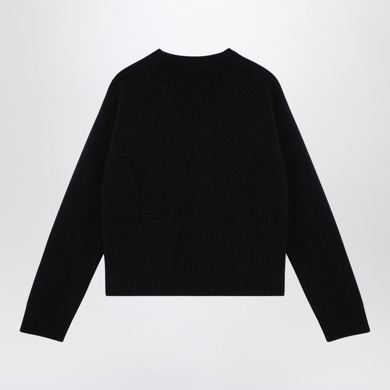 Gucci Black Jumper With Logo Inlay Women