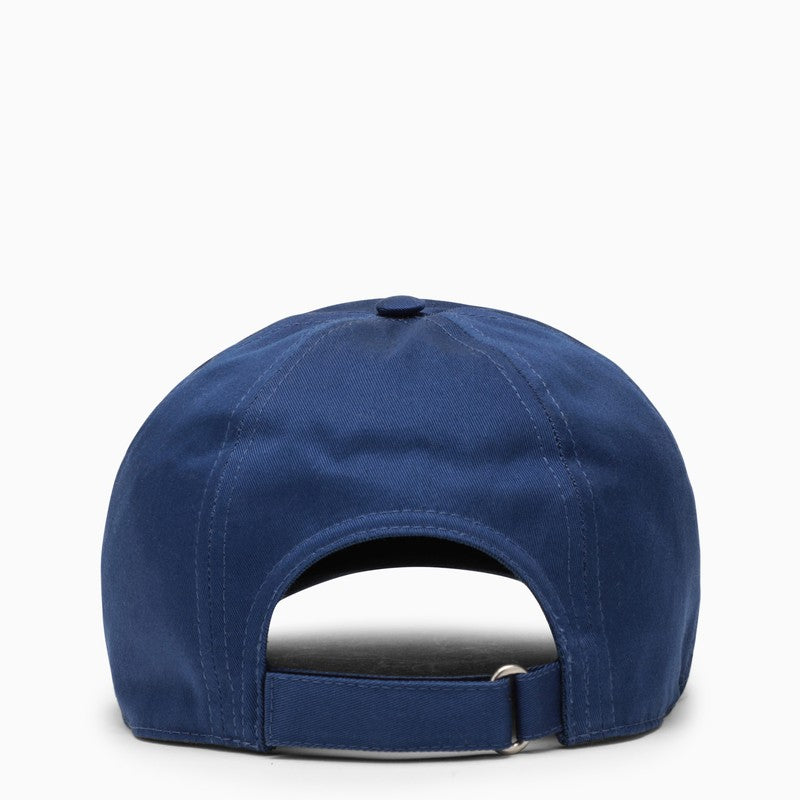 Gucci Blue Baseball Cap With Logo Men