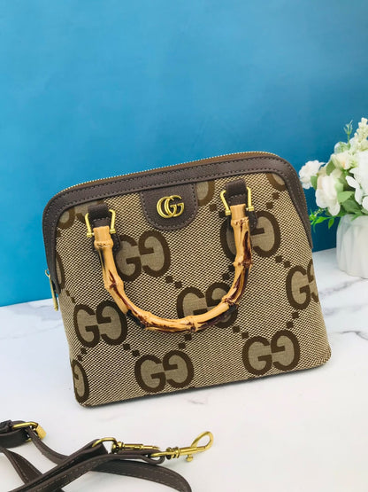 Gucci bamboo handle handbag