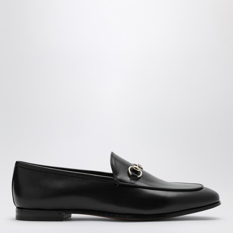 Gucci Black Leather Jordaan Loafer Women