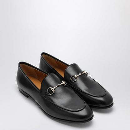 Gucci Black Leather Jordaan Loafer Women