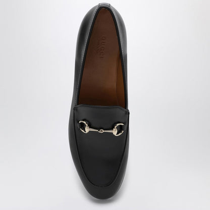 Gucci Black Leather Jordaan Loafer Women