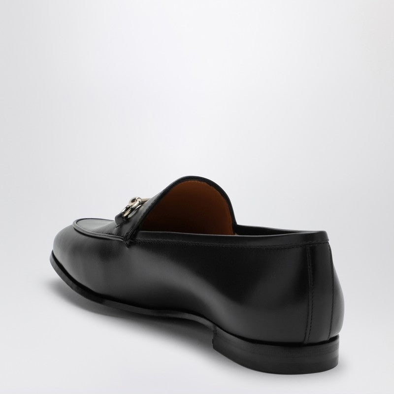 Gucci Black Leather Jordaan Loafer Women