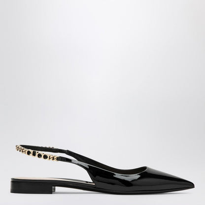 Gucci Ballerina Signorina Black Patent Leather Women