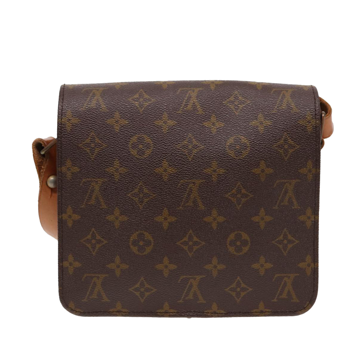 LOUIS VUITTON Monogram Cartouchiere MM Shoulder Bag Vintage M51253 LV Auth 78689