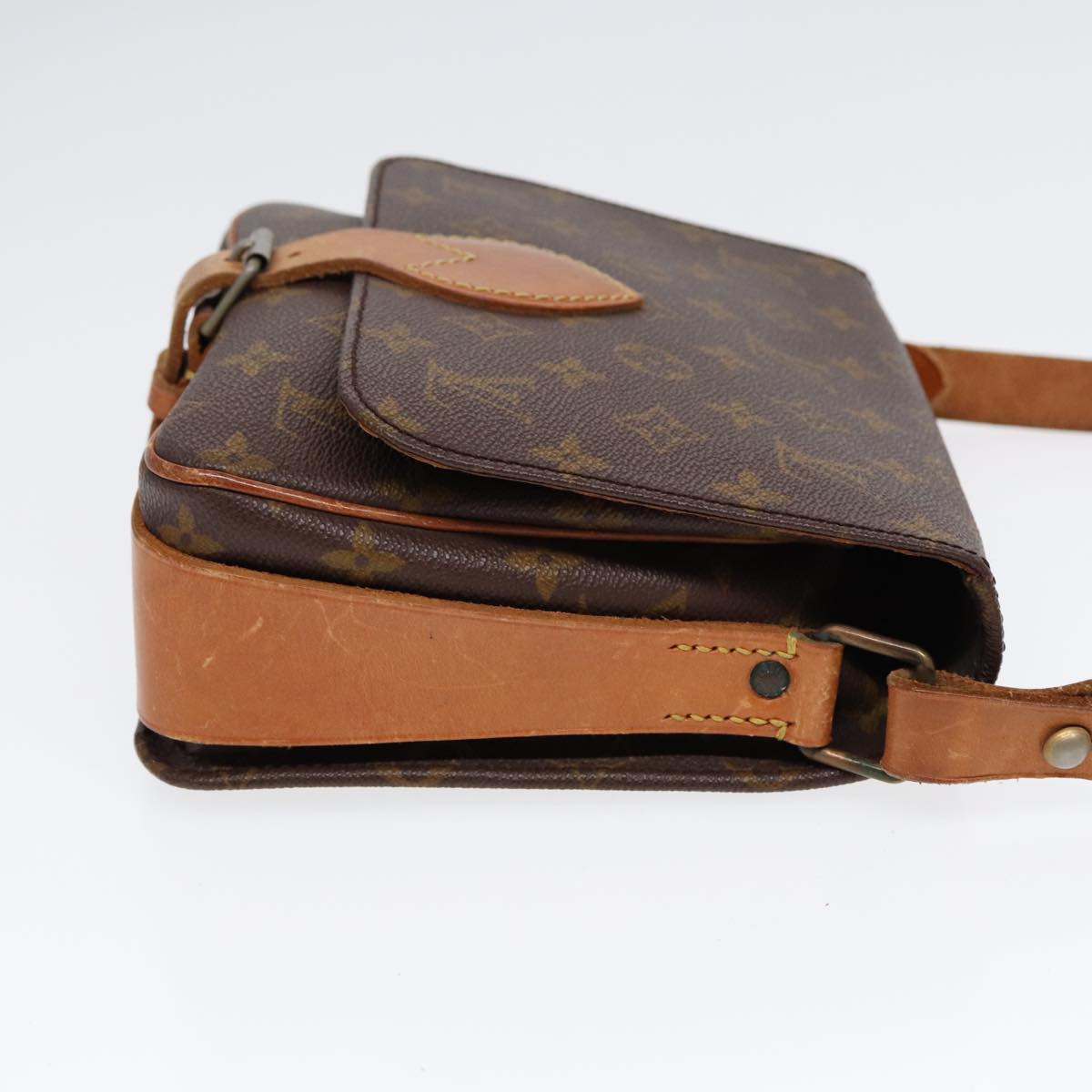 LOUIS VUITTON Monogram Cartouchiere MM Shoulder Bag Vintage M51253 LV Auth 78689