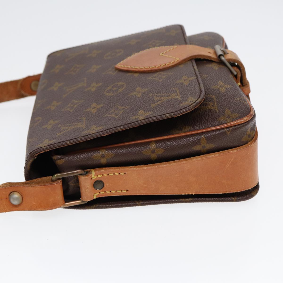 LOUIS VUITTON Monogram Cartouchiere MM Shoulder Bag Vintage M51253 LV Auth 78689