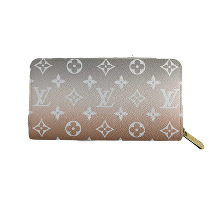 Louis Vuitton  - Gradient Zippy Wallet - Gray / White Orange Zip Around