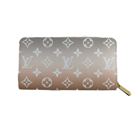 Louis Vuitton  - Gradient Zippy Wallet - Gray / White Orange Zip Around