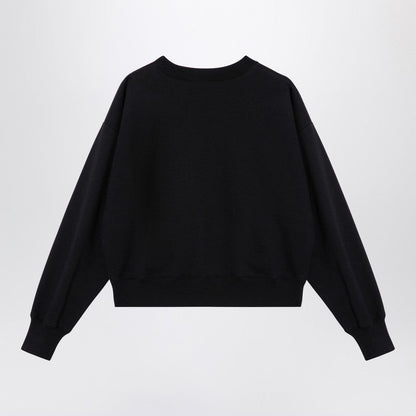 Gucci Black Crew-Neck Sweatshirt With Logo Print Women