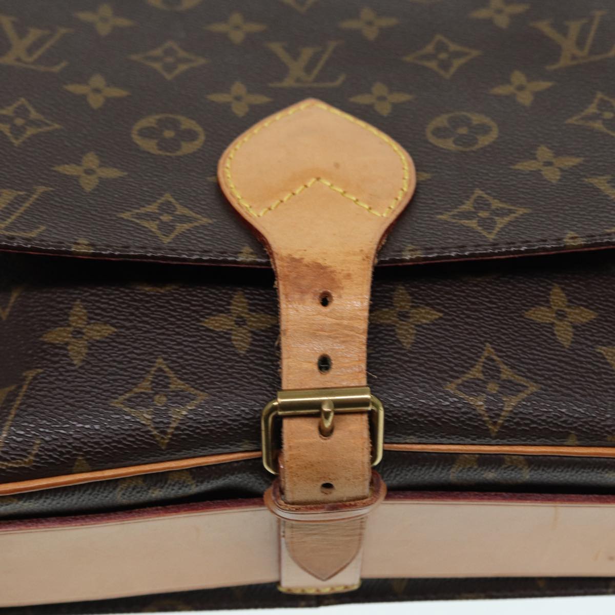 LOUIS VUITTON Monogram Cartouchiere GM Shoulder Bag M51252 LV Auth 79125