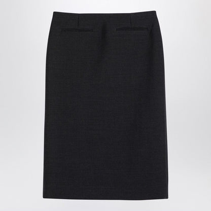 Gucci Dark Grey Wool Skirt Women