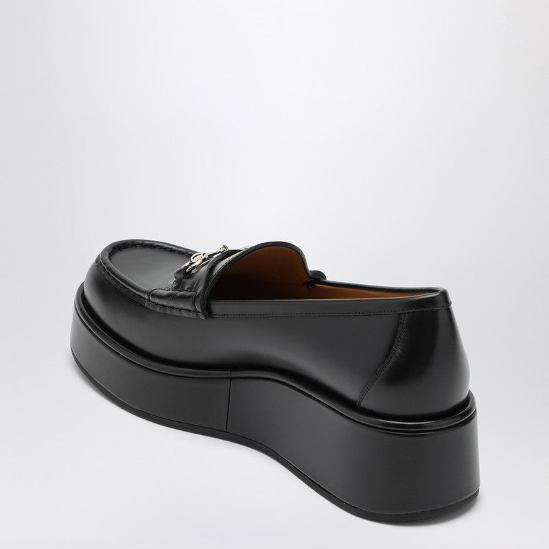 Gucci Black Loafer With Platform And Horsebitt Women