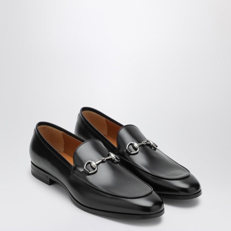 Gucci Black Leather Moccasin With Horsebit Men