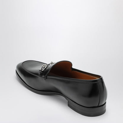 Gucci Black Leather Moccasin With Horsebit Men