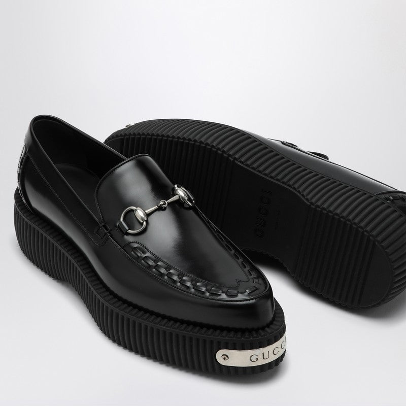 Gucci Black Gucci Horsebit Creeper Loafers Men