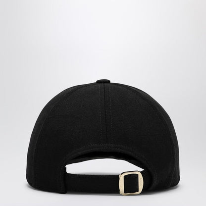 Gucci Black Baseball Cap With Web Detail Men