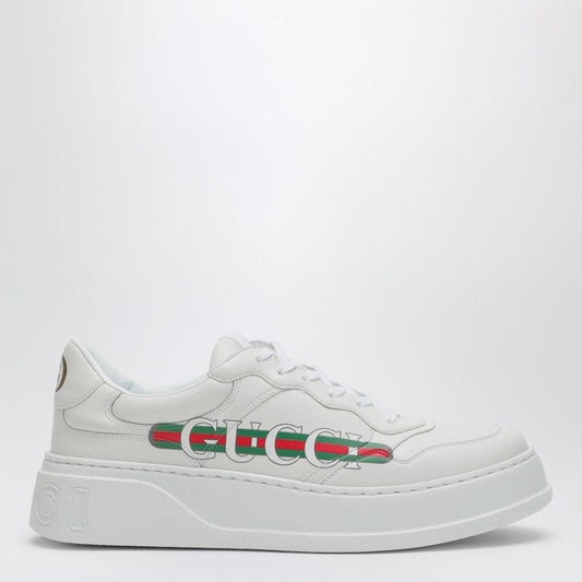 Gucci Chunky White Sneaker With Gucci Web Men