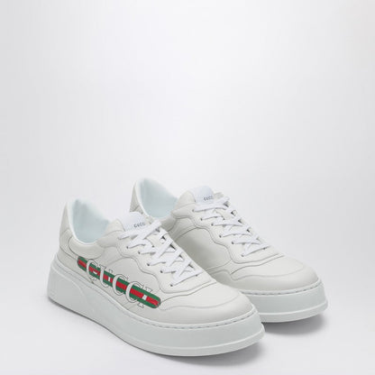 Gucci Chunky White Sneaker With Gucci Web Men