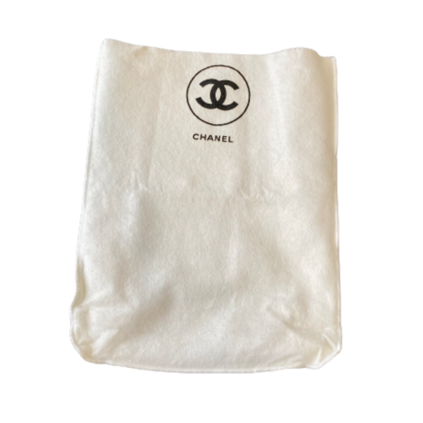 Chanel White Leather Double flap shoulder Bag