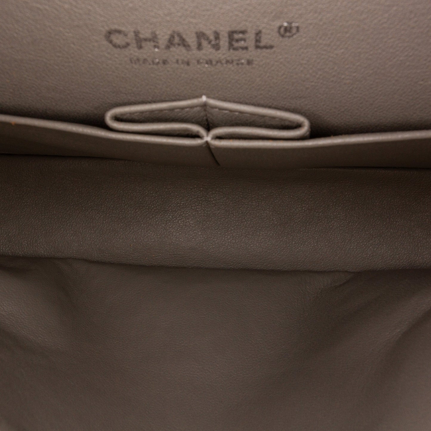 Chanel Classic Double Flap Medium Grey Tweed Silver