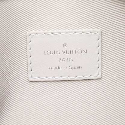 Louis Vuitton Double Flat Bag White Logo Story Monogram Canvas