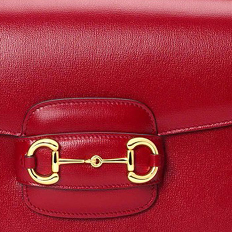 (WMNS) GUCCI 1955Button Vintage Single Shoulder Bag Red 602204-1DB0G-6638