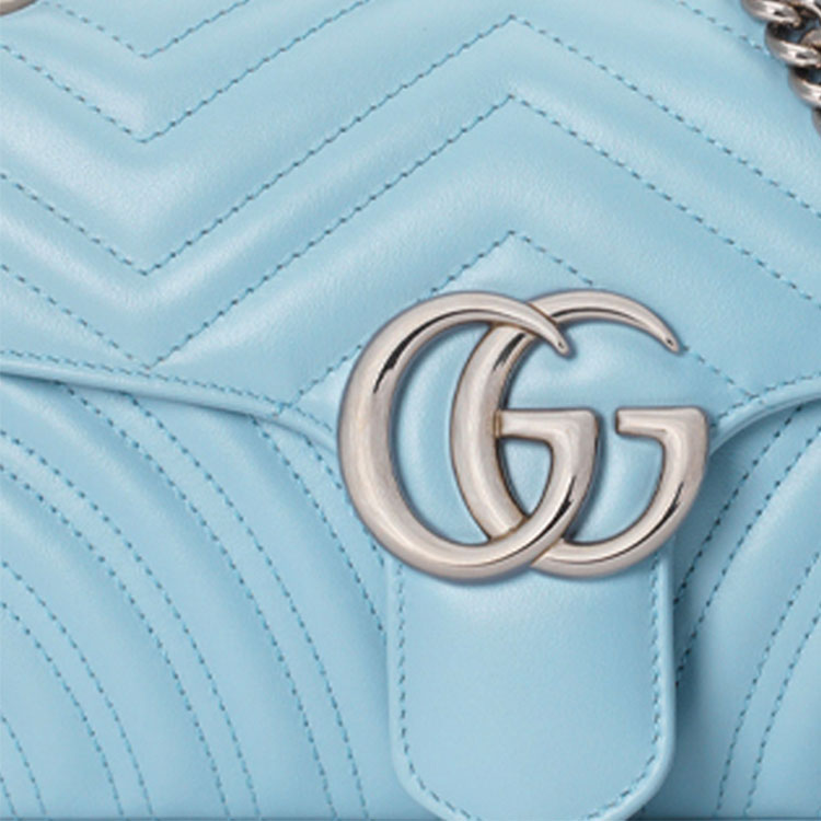 (WMNS) GUCCI GG Marmont Small-Sized Single-Shoulder Bag Blue 443497-DTDIY-4928