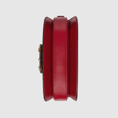 Gucci 1955 Horsebit Shoulder Bag Red