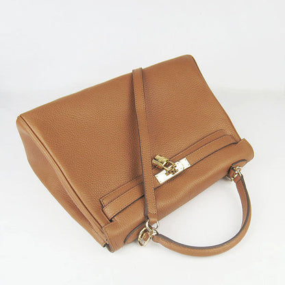 Hermes Kelly 32cm Togo Leather 6108 Light Coffee Golden