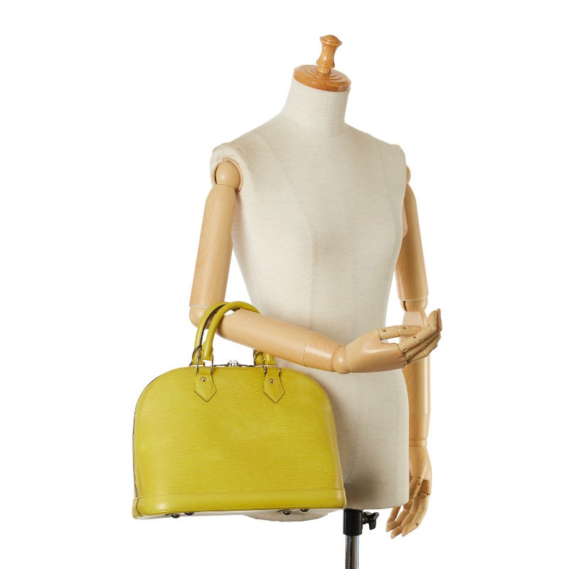 Louis Vuitton Epi Alma PM Handbag M40950 Beastash Yellow Leather  Louis Vuitton