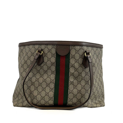 GUCCI - Good - Ophidia GG Medium Shoulder Tote - Beige & Ebony - Handbag