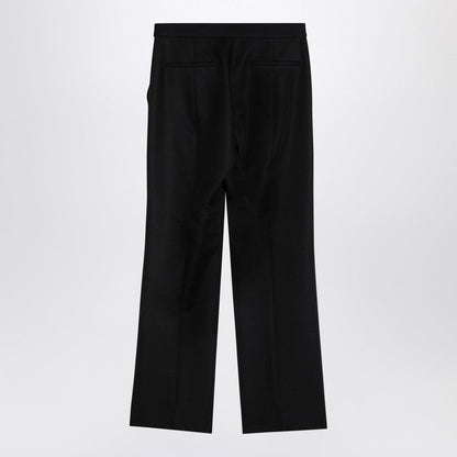 Gucci Black Wool-Blend Trousers Women