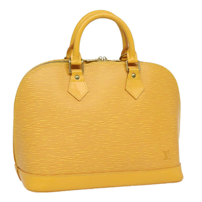 LOUIS VUITTON Epi Alma Hand Bag Yellow M52149 LV Auth 80271