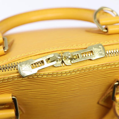 LOUIS VUITTON Epi Alma Hand Bag Yellow M52149 LV Auth 80271