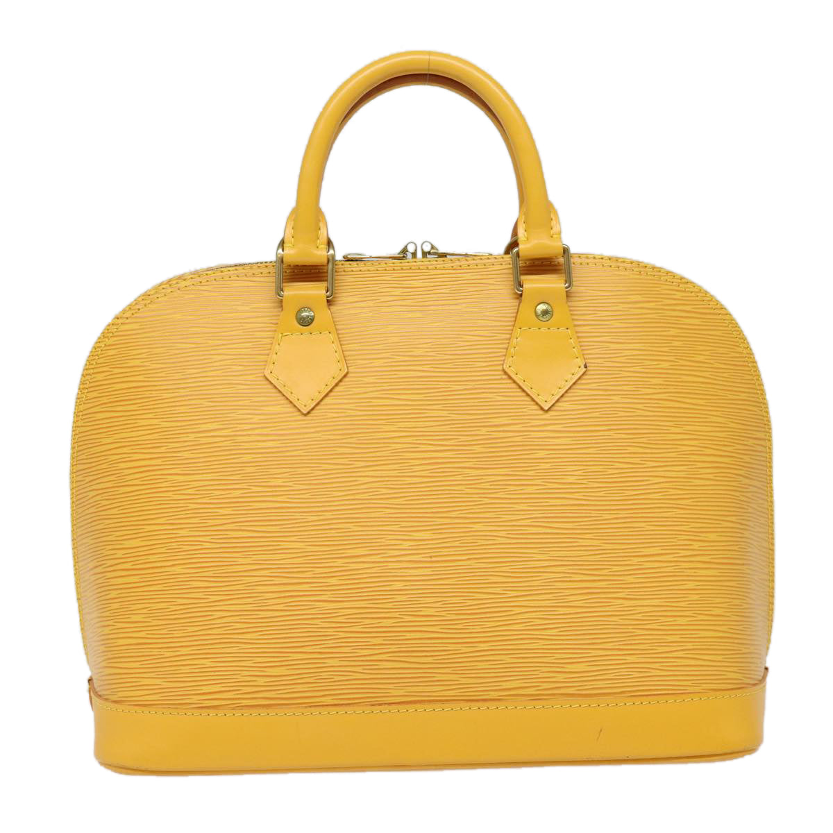 LOUIS VUITTON Epi Alma Hand Bag Yellow M52149 LV Auth 80271