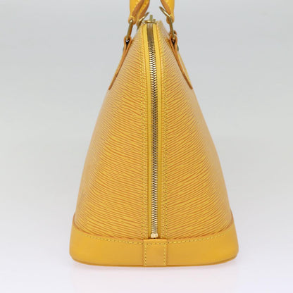 LOUIS VUITTON Epi Alma Hand Bag Yellow M52149 LV Auth 80271