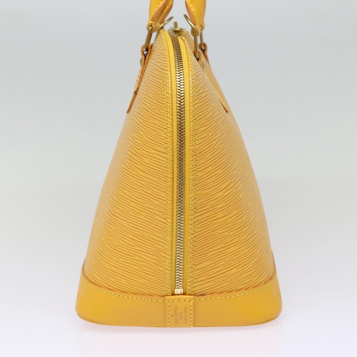 LOUIS VUITTON Epi Alma Hand Bag Yellow M52149 LV Auth 80271