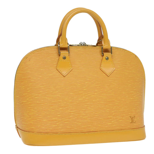 LOUIS VUITTON Epi Alma Hand Bag Yellow M52149 LV Auth 80695