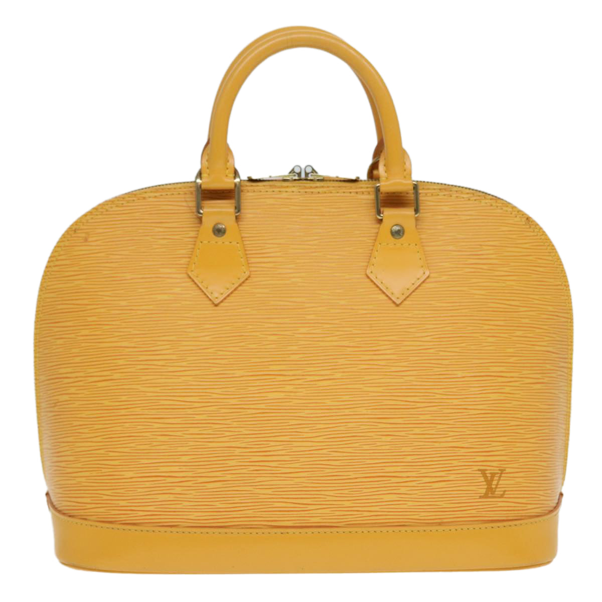 LOUIS VUITTON Epi Alma Hand Bag Yellow M52149 LV Auth 80695