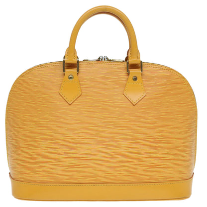 LOUIS VUITTON Epi Alma Hand Bag Yellow M52149 LV Auth 80695