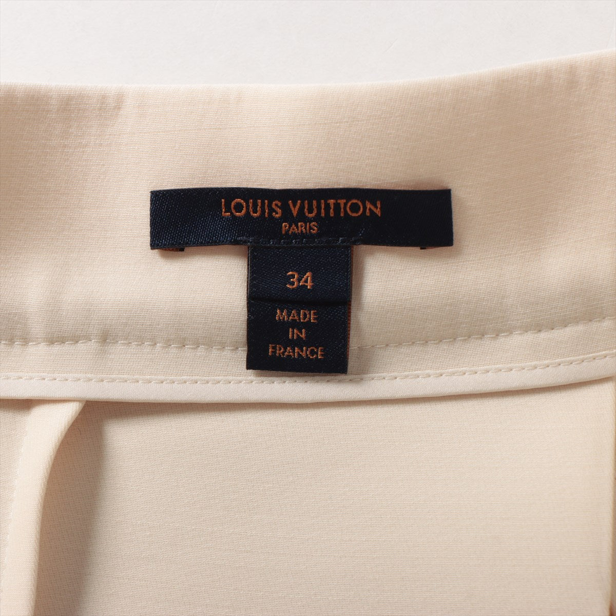 Louis Vuitton 20SS Wool x Silk Shirt 34  Ivory RW201B