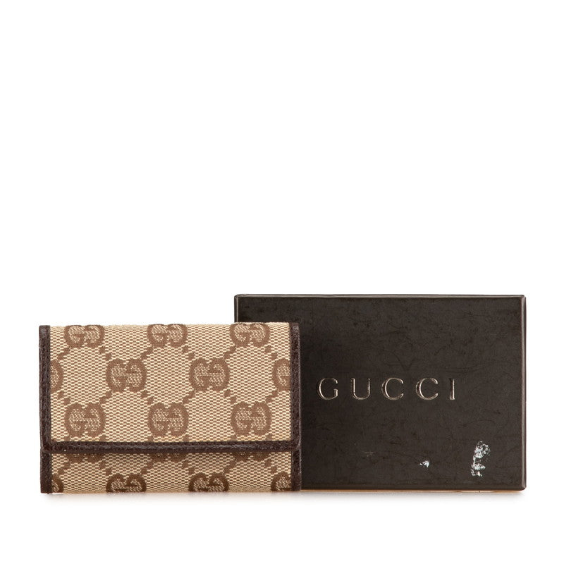 Gucci Canvas Leather Key Case