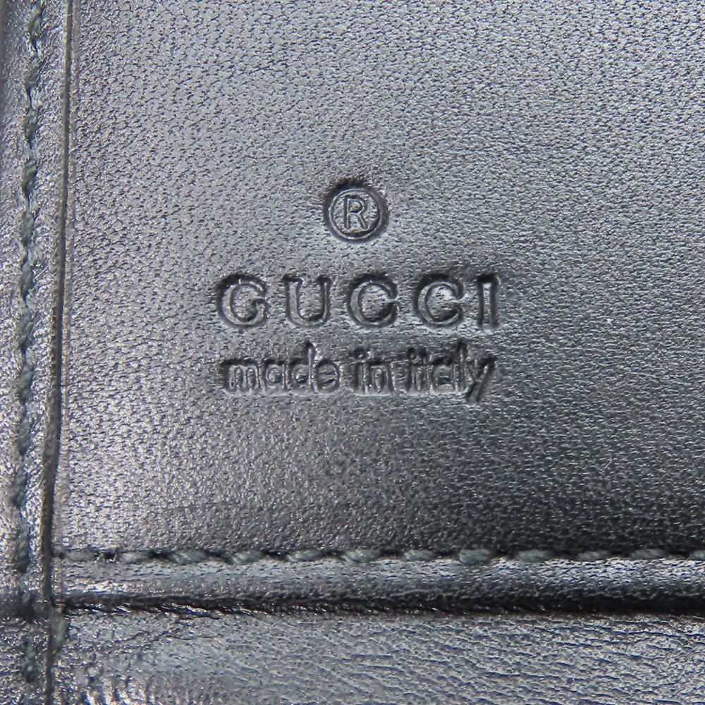 New GUCCI GG Canvas Bifold Wallet Black