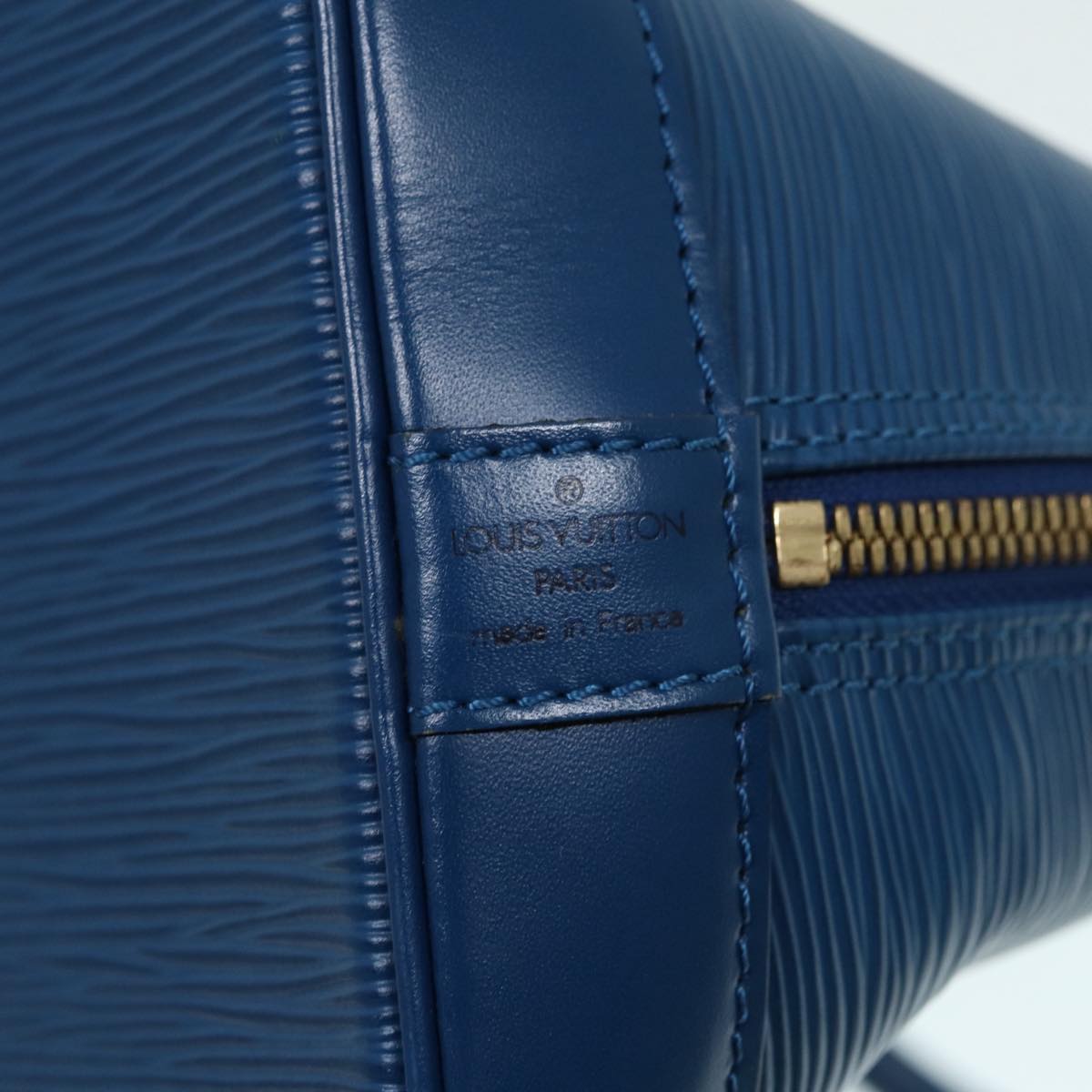 LOUIS VUITTON Epi Alma Hand Bag Toledo Blue M52145 LV Auth 82778