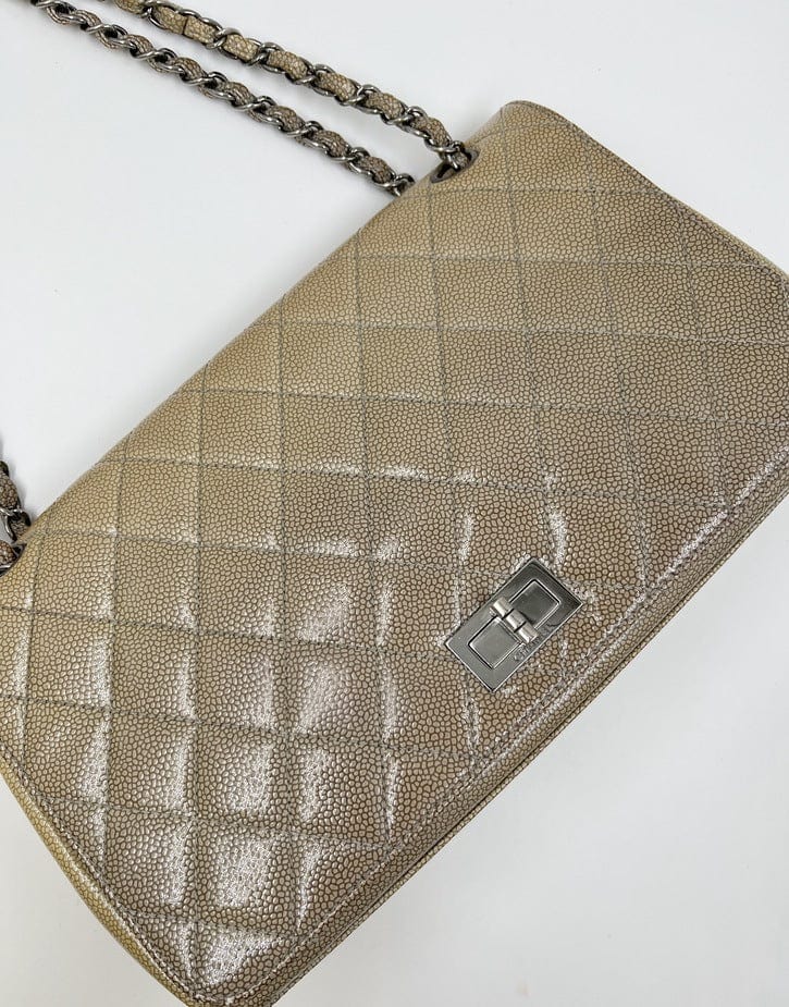 Chanel 2.55 Patent Caviar Bag