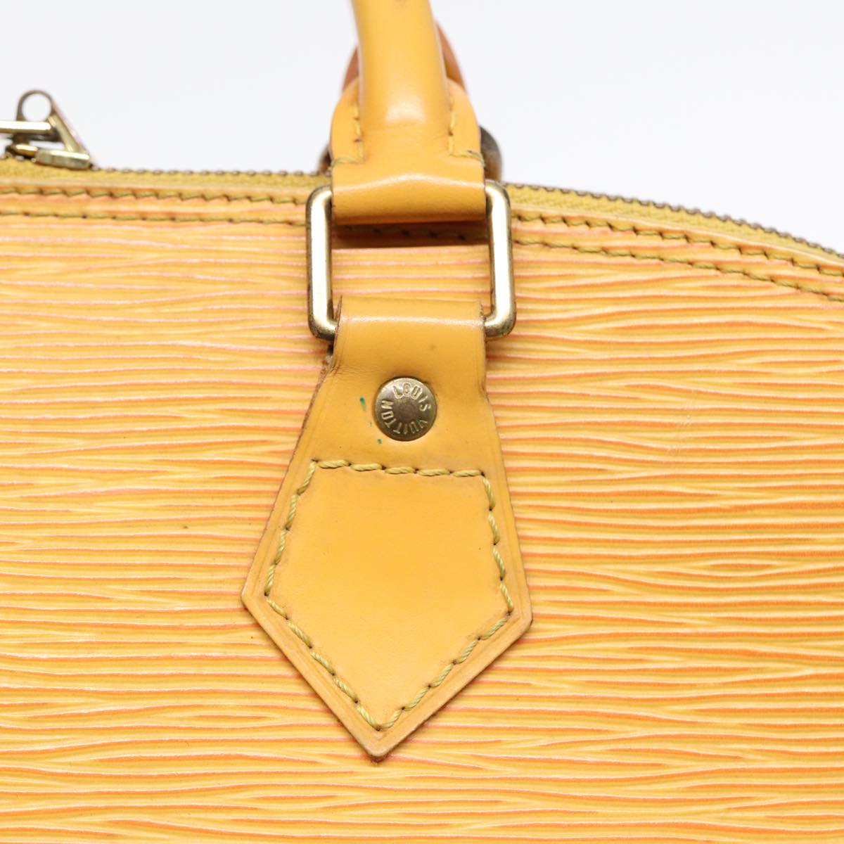 LOUIS VUITTON Epi Alma Hand Bag Yellow M52149 LV Auth 84912