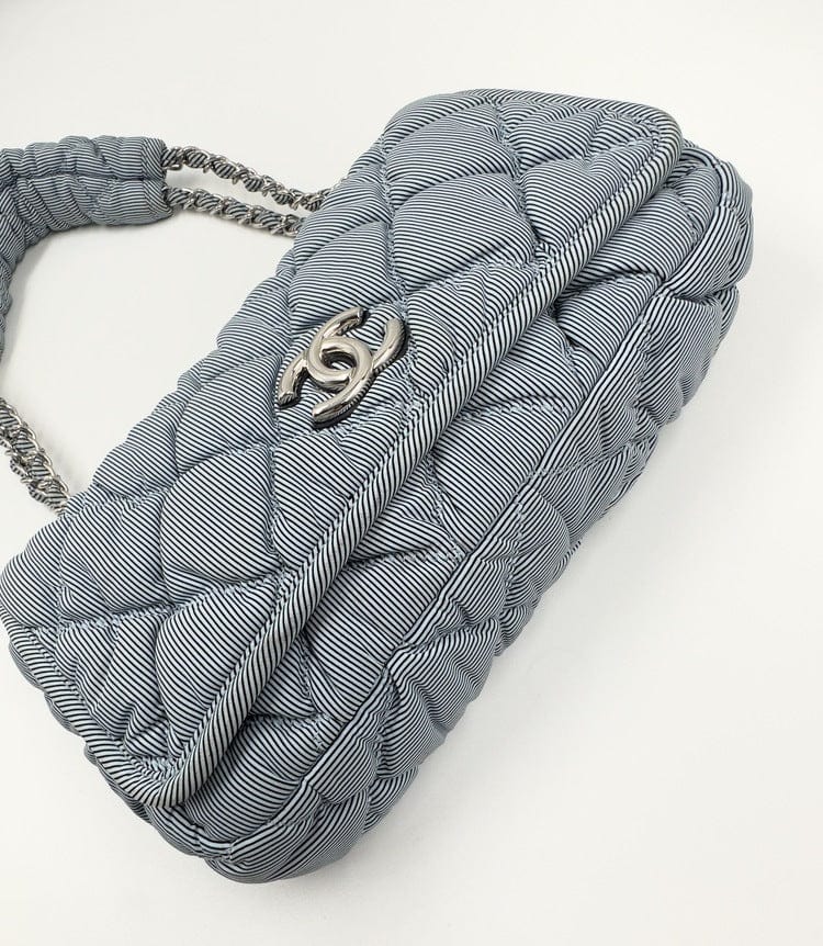 Chanel Bubble Striped Quilted Shoulder Bag