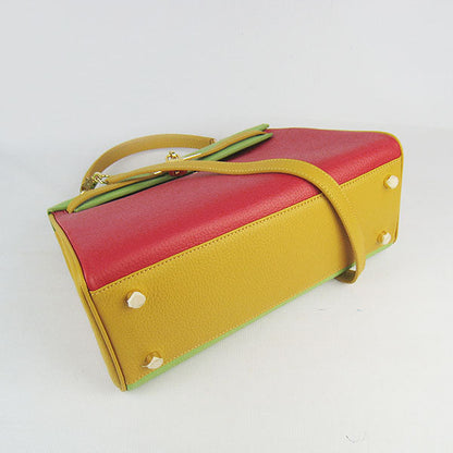 Hermes Kelly 32cm Togo Red/Green/Yellow Golden